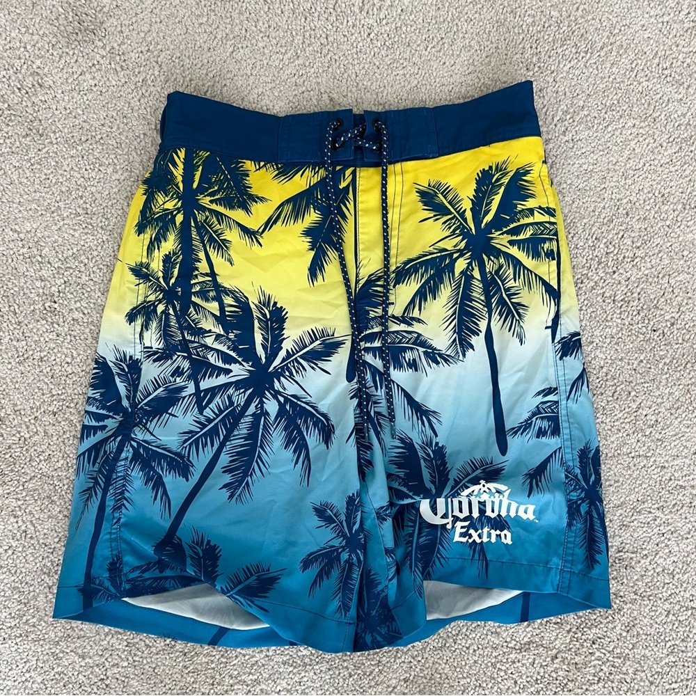 Corona Extra Palm Tree Swim Shorts